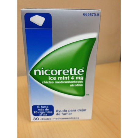 Nicorette Ice Mint 4 Mg 30 Chicles Medicamentosos
