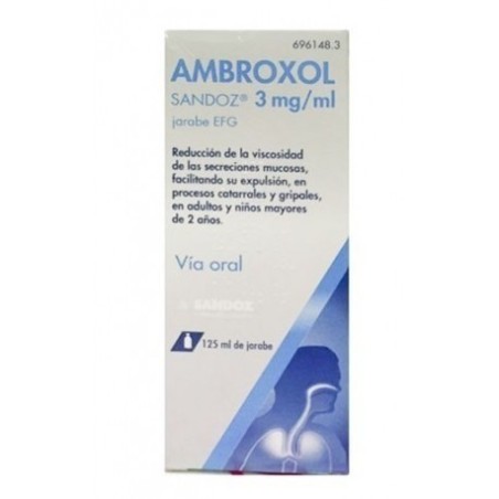 Ambroxol Sandoz 3mg-ml Jarabe Efg, 1 Frasco de 125 Ml
