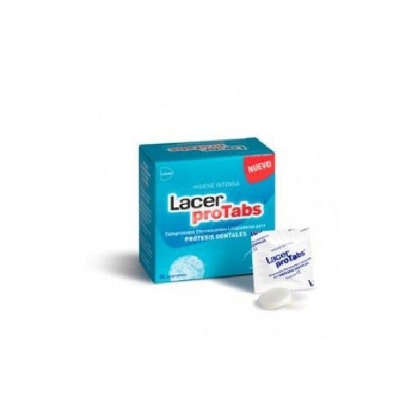 Lacer Protabs Tabletas Limiadoras de Protesis Dentales 64 Compri
