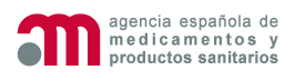 Logotipo Agencia española de medicamentos y productos sanitarios